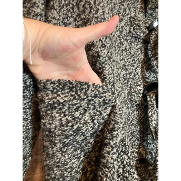 Dorman Wool Coat Womens Medium Gray Heavyweight Long Line Artsy Lagenlook Pocket - Picture 5 of 16